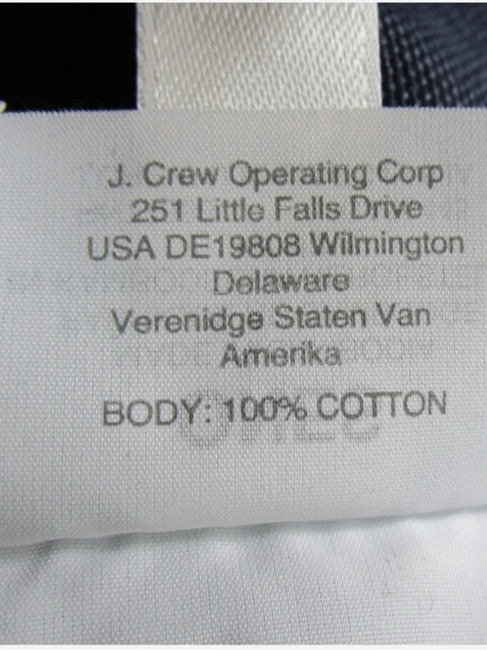 J.Crew Navy Canvas Tote Bag classic w/ tags